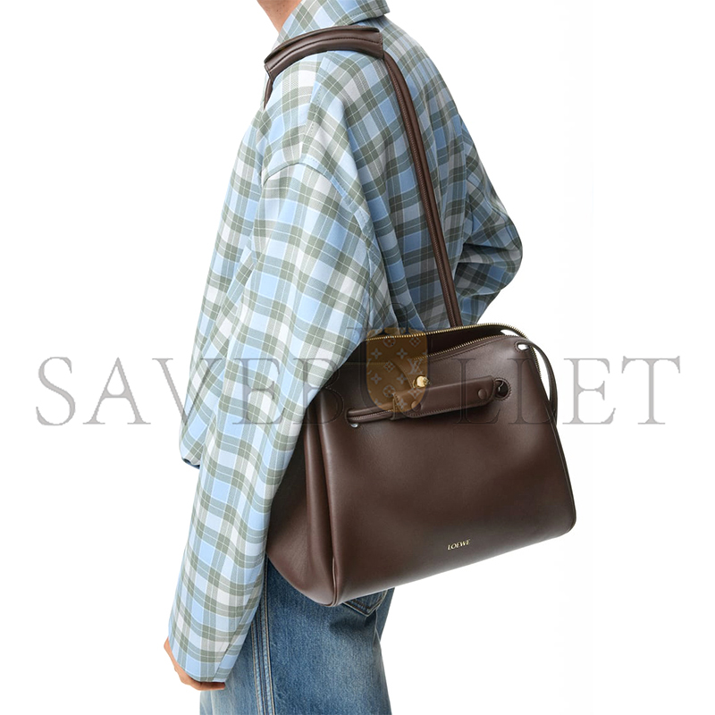 l0ew* medium madrid bag in S*pple calfskin aanbab1x01-0018 (28.5*23*11cm)